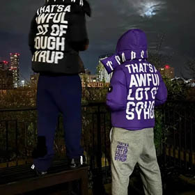 Tendência de moda para baixo jaqueta  