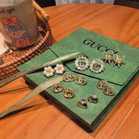 brincos de marca (estilo 29)  