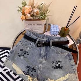 Chanel calças de denim-0895  