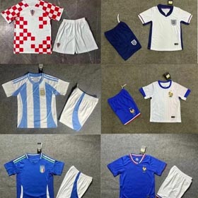 2024-2025 Equipe Nacional Europeia de Futebol Crianças Jersey Set-1212  