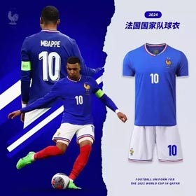 2024 Copa Europeia Mbappe mesmo uniforme de futebol da equipa francesa-1220  