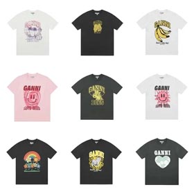 Ganni Casual mangas curtas soltas (40 cp) -1234  