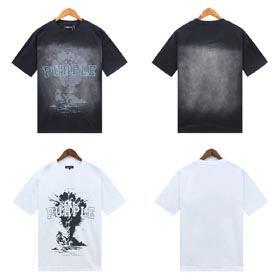 Camisetas de moda roxa-1624  