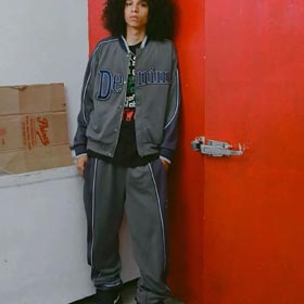 DENIM lágrimas moda casual esportes jaqueta terno-1628  