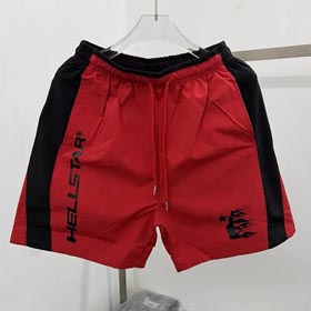 Inferno estrela cor bloco letras moda shorts (4 estilos) -1631  