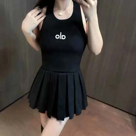 ALO 2025 Primavera e Verão Carta Clássica Elástica Cobertura de Algodão Suspendentes de Mama Laterai  