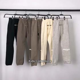 Essentianls calças de crianças flanel mais fleece sweatpants-2716  