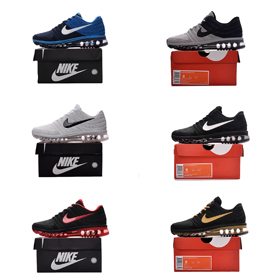 Nike malha completa palma almofada de ar respirável absorção de choque sapatos de corrida-2708  