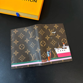Louis Vuitton LV carta padrão passaporte titular-3531  