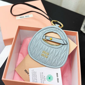 miumiu couro bordado saco pendurado ornamentos-3533  