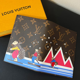 Louis Vuitton LV Carta padrão passaporte titular-3535  