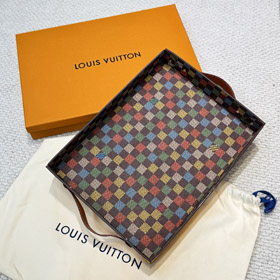 Louis Vuitton LV bandeja de mesa pode segurar chaveiro de jóias-3536  