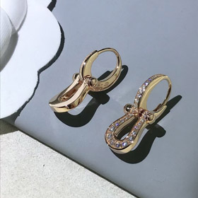 Feidan diamante ferradura brincos-3544  