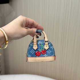 Louis Vuitton LV Mini Cherry Shell Bag Chaveiro Pendente -3546  