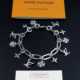 Louis Vuitton LV floral letra pulseira-3577  