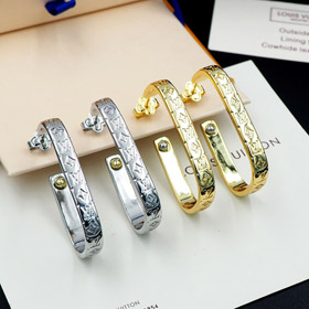 Louis Vuitton LV Carta Floral Rivet Brincos-3576  