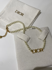 Dior mãe-de-pérola colar-3605  