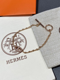 Hermes porco nariz pulseira de diamante completo-3612  