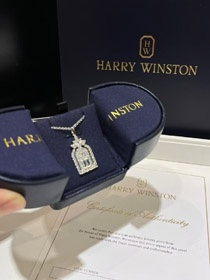 Harry Winston Porta completa de diamante da felicidade colar-3615  