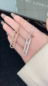 Brincos de talco único diamante Messika-3664  