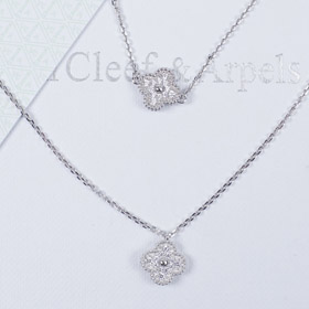 Van Cleef & Arpels diamante completo quatro folhas colar trevo pulseira-3696  