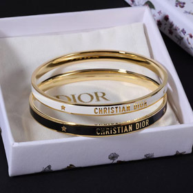 Dior pulseira ouro acabamento metal preto laca fina pulseira-3709  