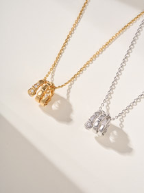 Bulgari cobra colar de diamantes de cauda óssea-3796  