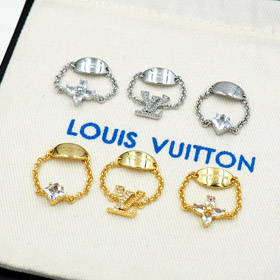 Louis Vuitton LV metal cadeia diamante anel-3800  