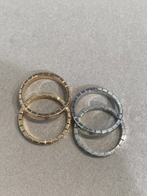 Chopard ouro branco rocha açúcar diamante anel-3836  