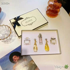 Dior caixa amarela amostra de perfume set-3440 de 5 peças  