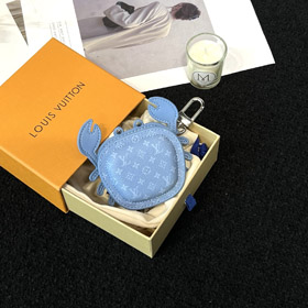 Louis Vuitton LV pequeno caranguejo fone de ouvido saco chaveiro pendente ornamento-3862  