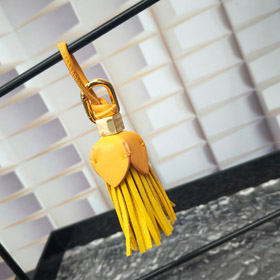 MIUMIU couro mini borsa flor pendente-3878  