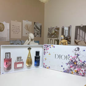 Dior perfume conjunto de 4 peças cor flor versão-3471  