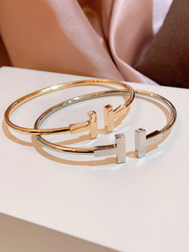 Tiffany diamante-livre bobina aberta pulseira-3924  