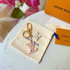 Louis Vuitton LV carta flor saco decoração e chaveiro saco pendente-3937  