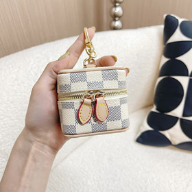 Louis Vuitton LV Mini bolsa cosmética Moeda bolsa Chaveiro Pendente Ornamento-3938  