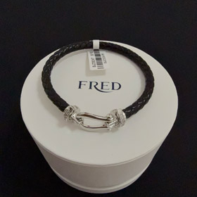 Feiden full diamante ferradura de diamante fivela pulseira-3986  