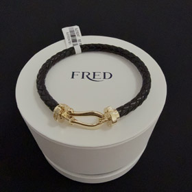 Feiden full diamante ferradura de diamante fivela pulseira-3988  