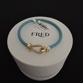 Feiden full diamante ferradura de diamante fivela pulseira-3996  