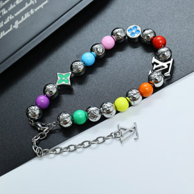 Louis Vuitton LV ajustável lagosta fecho embelezado letra flor pulseira-4003  