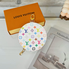 Louis Vuitton LV redonda bolsa de moeda pendente-4054  