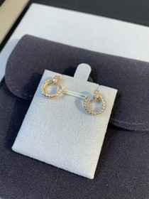 Cartier prego completo diamante brincos-4063  