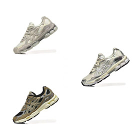 ASiCS GEL-NYC Soft e confortável sapatos de corrida casuais de topo baixo-2858  