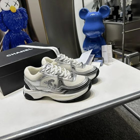 Chanel leve, confortável, antiderrapante e resistente ao desgaste sapatos casuais low-top-2867  