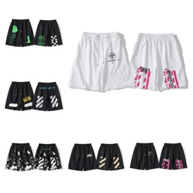OFF-WHITE Sólido Impresso Esportes Shorts-2877  
