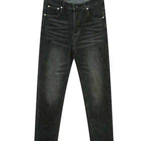 Ilha de pedra alta esticação lavado de volta bolso bordado distintivo jeans-2878  