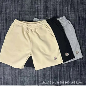Moncler novo estilo cinco pontos calças casuais cor sólida secagem rápida meia calças-2880  