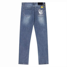 BURBERRY Ponto simples lavado jeans retos impressos-2901  