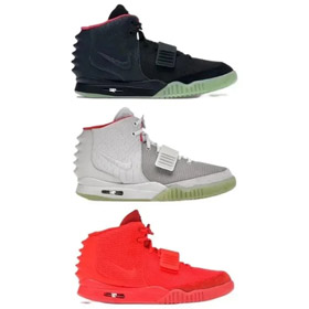 Nike Air Yeezy 2 nrg kanye oeste de absorção de choque de alto topo sapatos de basquete retro-2982  
