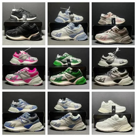 AMIRI Ma Runner redondo dedo do pé Lace-Up sapatos casuais de baixo topo-2994  